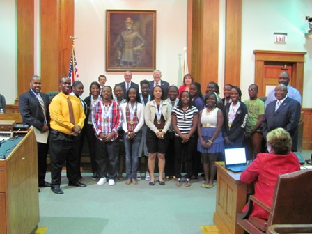 3-20-12 Dunbar High School Girls Basketball Team